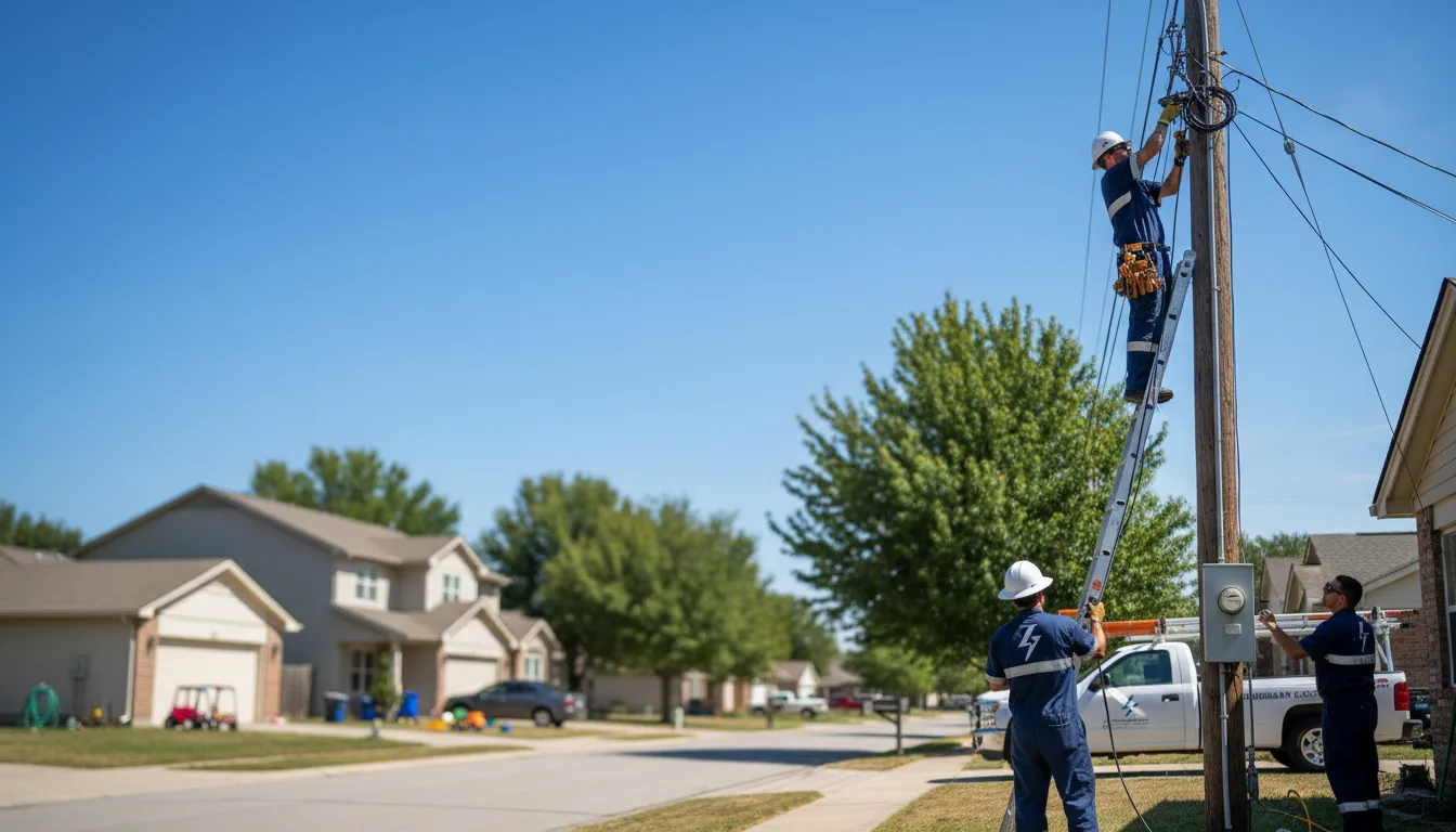 Residential electrician providing installation services in Vernon, MI